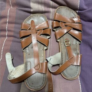 Saltwater Sandals with Adjustable Ankle Strap